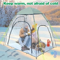 Large Clear Tents for Outside 2 Person camping tent Waterproof Cold Weather tents for Watching Sports Events,Fishing,Hiking,Camping