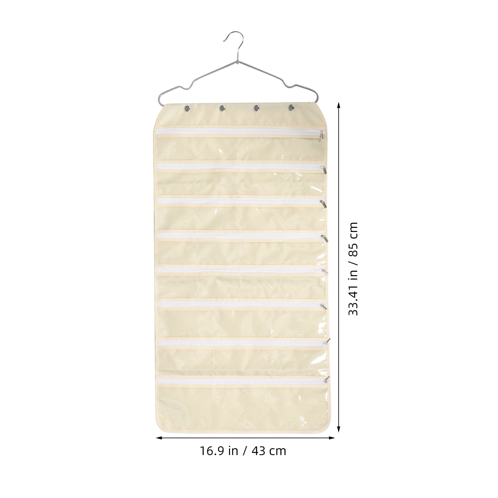 WEUVEB Necklace Hanger Storage Bag for Women, Oxford Cloth and PVC, Space-Saving Jewelry Organizer, Prevents Loss, 1 Piece