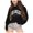 Black, variant on Girls Cute Graphic Crewneck Sweatshirt Long Sleeve Drop Shoulder Pullover Tops(Gray,8-9 Years)