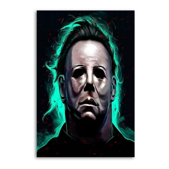 Michael Myers Halloween Horror Movie Canvas Poster Wall Art Picture Prints Hanging Photo Gift Decor Home Posters Artworks 16x24inch(40x60cm)
