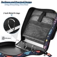 thumbnail image 4 of FORMRS Zipper Binder with Shoulder Strap 2-inch Ring 500 Sheet Capacity File Bag, Cartoon Space Cat, 4 of 5