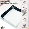 thumbnail image 5 of Waterproof, Durable PE Material, Tear-Resistant, Sunproof, High Transparency, Rainproof Tarp, UV Protection, Versatile Outdoor Cover, Garden,Camping, Construction Protection, 5 of 11