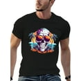 thumbnail image 2 of JeeweySaucy pure cotton men's business casual T-shirt: eye-catching  & badge design, round neck, short sleeves, versatile for business & daily wear, summer-friendly, 2 of 10