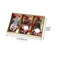 thumbnail image 3 of chaungfeng 9 Pcs Wooden Christmas Gnome Ornaments Set, 3.9 Inch Painted Cute Faceless Old Man Pendants, for Tree Winter Party Holiday Window Scene Layout Wreath Gift, 3 of 5