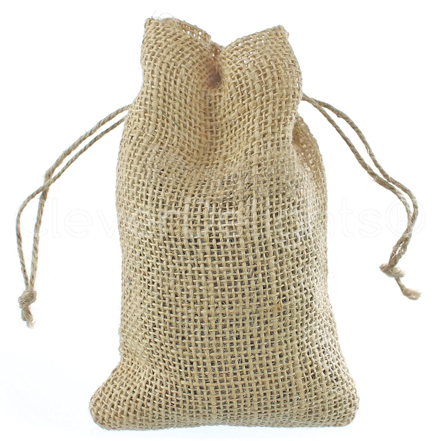 Cleverdelights 4 X 6 Burlap Bags With Natural Jute Drawstring 5 Pack