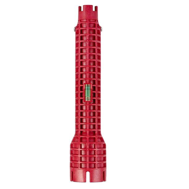 Llave de tubo de baño 8 en 1, herramienta de reparación de tuberías de agua roja, desmontable para el hogar Ehuebsd Para estrenar