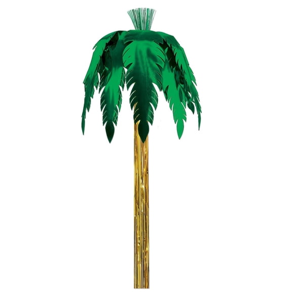 6 Piece Bulk Luau Party Metallic Giant Royal Palm