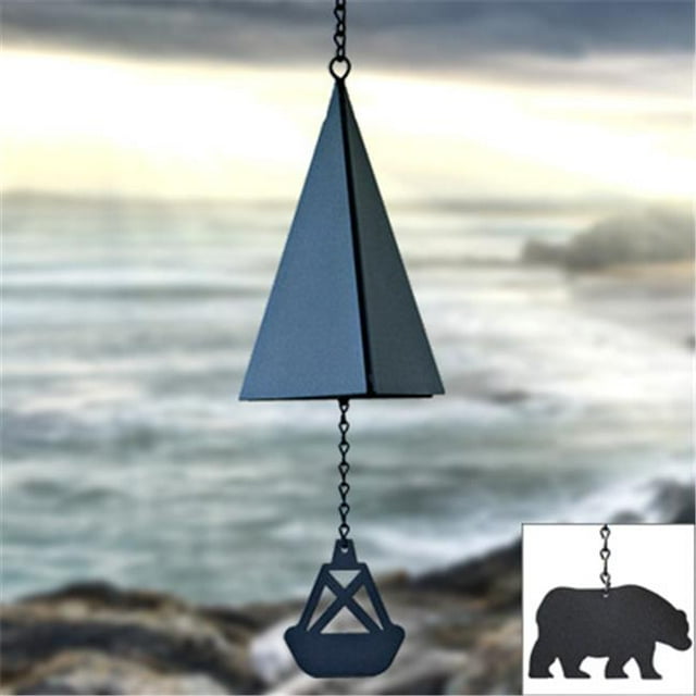 North Country Wind Bells Inc. 119.5001 Nantucket Bell with bear wind catcher