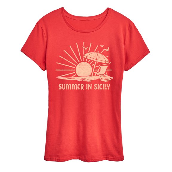 Instant Message - Summer In Sicily - Women's Short Sleeve Graphic T-Shirt