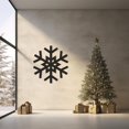 thumbnail image 2 of LaModaHome Winter Wonderland, Snowflake Metal Wall Art for Cozy Interiors, Modern Decor - Elegant Symmetrical Design, Minimalist Seasonal AccentHome Decoration Gift -39.4"x43.3"/100x110.cm, 2 of 5