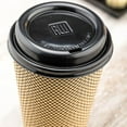 thumbnail image 2 of Restpresso Black Plastic Coffee Cup Lid - Fits 8, 12, 16 and 20 oz - 500 count box, 2 of 2