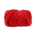 thumbnail image 3 of Hilo grueso, hilo voluminoso, longitud de 43,74 yardas, hilo de punto para brazo, hilo Jumbo para cestas, bufanda, alfombra, almohada, macramé Rojo, 3 of 8