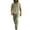 Army Green_#04, variant on Men Linen Sets Outfits 2 Piece Fashion Elastic Waist Drawstring Hoodie Suit Spring Summer Button Casual Henley Sports Set with Pocket,White XL