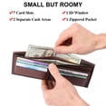 thumbnail image 6 of LOUEBICA Wallets for Men Minimalist Bifold Front Pocket Wallets with 1 ID Window 7 Card Slots, 6 of 6