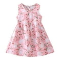 thumbnail image 6 of 3 Pack Dresses for Girls Easter Outfits - Toddler Girl Summer Dresses - Kids Cute Floral Print Sleeveless Ruffle Pleated A-Line Casual Sundress , Style BY-149, Y-5-3pcs, 3T, 6 of 10