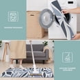 thumbnail image 6 of Blue Leaf Shaped Floral Pattern Kitchen Rugs Sets Of 3,Kitchen Runner Rugs Non Skid Washable,Decorative Kitchen Floor Mats for Kitchen,Sink,Laundry,17"x30"+ 17"x47" + 17"x59", 6 of 6