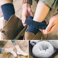 thumbnail image 3 of Mens Heavy Thick Wool Socks - Soft Warm Comfort Winter Socks Three Pairs, 3 of 3