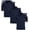 Navy, variant on Beverly Hills Polo Club Girls' School Uniform Shirt – 3 Pack Short Sleeve Polo T-Shirt (Size: 4-16)