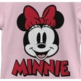 thumbnail image 2 of Girl's Mickey & Friends Retro Minnie Mouse Big Face  Graphic Tee Light Pink Large, 2 of 4