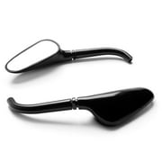 Angle View: Krator Black Motorcycle Golf Club Mirrors + Free Adapters Compatible with Harley Davidson XL Sportster 1200 Custom