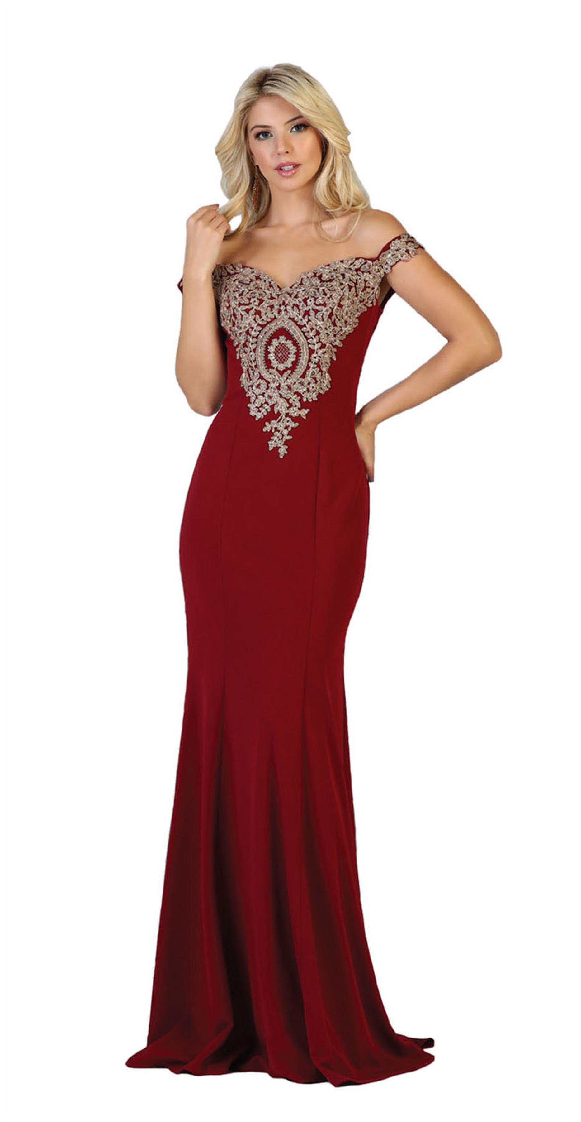RED CARPET FITTED EVENING DRESS