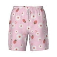 thumbnail image 5 of Rocae Hand Drawn Strawberry for Men's Swim Trunks Quick Dry With Two Side Pockets and One Lined Patch PocketMedium, 5 of 9