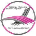 thumbnail image 2 of DAMAIE Hula Hoop Series Weight Loss Hoop With Foam Adjustable Weight Hula Hoop For Fitness, 2 of 7
