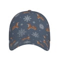 thumbnail image 2 of Daiia Squirrel And Snowflakes print Baseball Cap Men Women Golf Dad Hat Adjustable Original Classic Low Profile Hat Unconstructed Plain Cap, 2 of 9