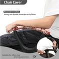thumbnail image 4 of SCRAWLGOD Sloth Strawberry Heart Office Chair Covers with Arm Rest Slipcovers Easy to Install Rotating Chair Cover Scratch Resistant Swivel Chair Protector, Set of 4, 4 of 7