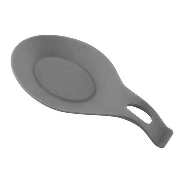 Soporte para Cuchara Silicona Accesorios Antideslizantes Resistentes Al Calor (gris)