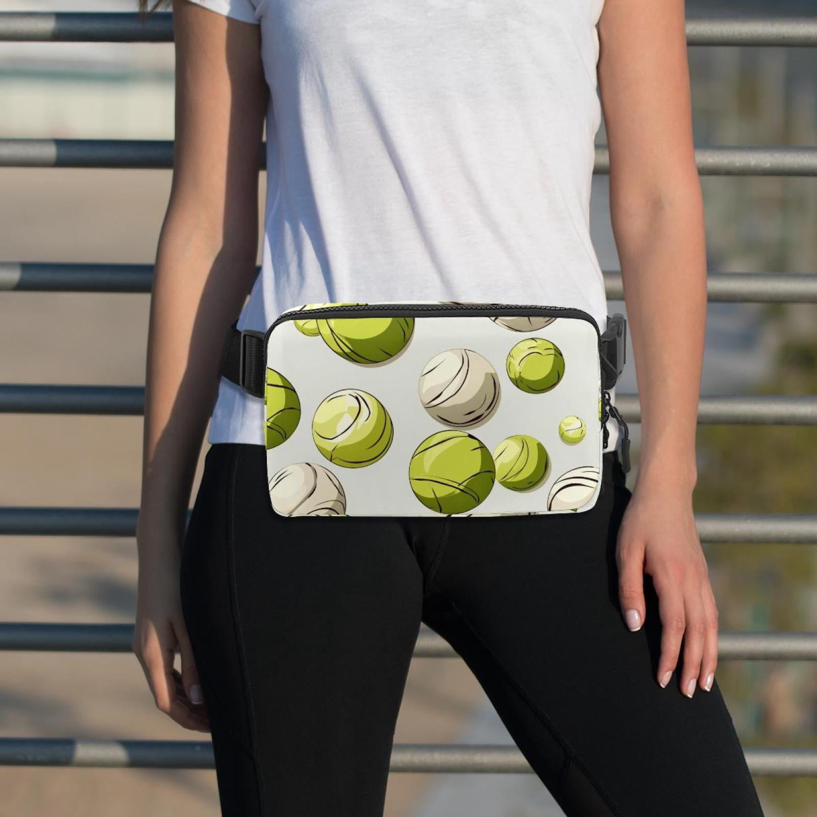 Tennis Lightweight Adjustable Waist Bag Fanny Pack Sling Bag with Extension Strap - Unisex