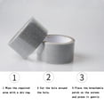 thumbnail image 5 of Window Screen Repair Kit Strong Adhesive & Waterproof Tape Fiberglass Covering mesh, Repair for Window Screen and Screen Door tears Holes Black, 5 of 9