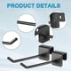 thumbnail image 4 of 48 Pcs Gridwall Hooks 4 Inch Black Metal Panel Hook Hanger Square Tube Hooks Coat Hook Peg Hooks, 4 of 5