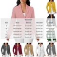thumbnail image 3 of Sentmoon Blazers Color Block Long Sleeve Lapel Button Down Blazer Jacket with Cuff Detail for Office Work, 3 of 8
