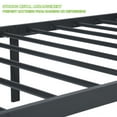 thumbnail image 4 of Geniqua Twin Size Bed Frame Steel Black Foundation Classic Headboard Footboard Foundation Tool Free No Box Spring Needed, 4 of 7
