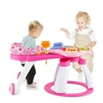 thumbnail image 1 of Costway 3 in 1 Baby Stationary Activity Center Walk-Around Kids Play Table Set Pink, 1 of 10