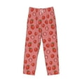 thumbnail image 4 of Goofa Red Strawberry Printed Soft Pajama Pants for Men, Wide Leg Comfy Casual Lounge Yoga Pants-XX-Large, 4 of 9