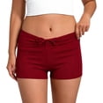thumbnail image 2 of TrendOFT Swim Shorts for Women High Waist Tummy Control Printed Multi Color Versatile Boyshort Swimsuit Bottom Red XL, 2 of 5