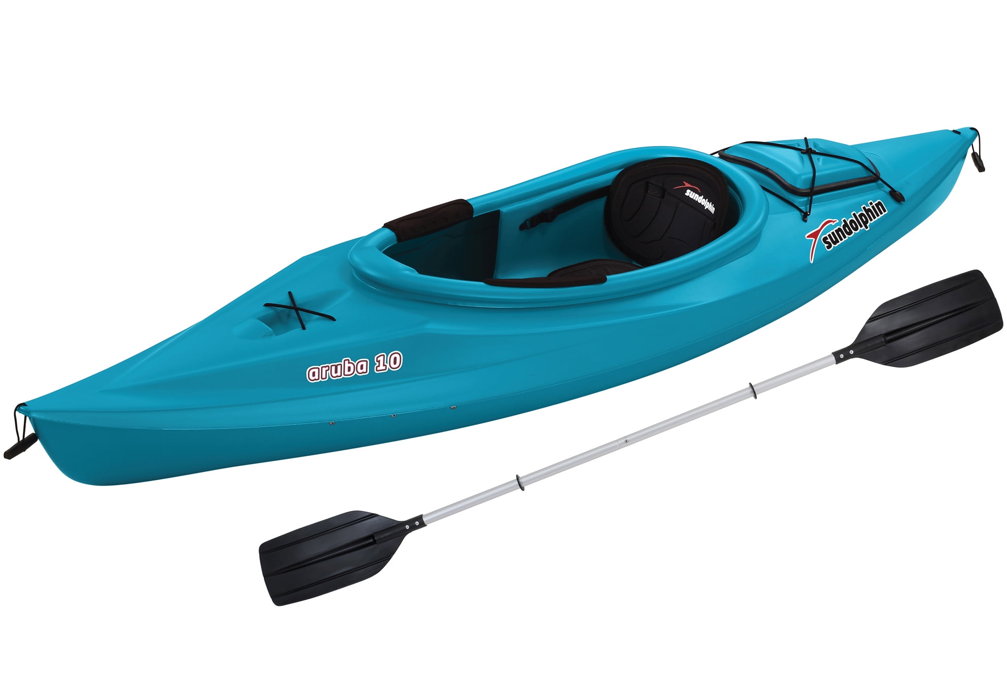 Sun Dolphin Aruba 10' Sit In Kayak Lime, Paddle Included by KL Outdoor