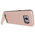 thumbnail image 3 of ROSE GOLD PINK CREDIT CARD WALLET SLOT KICKSTAND HARD CASE COVER STAND FOR SAMSUNG GALAXY S8 PLUS, SM-G955, S8+, 3 of 10
