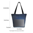 thumbnail image 4 of Ratiio Retro Blue Glitter Print Shoulder Bag for Women, Polyester Crossbody Purse Lightweight Handbag for Daily Travel and Casual Use, 4 of 6