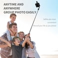 thumbnail image 5 of Q02s Foldable Selfie Stick Wireless Bluetooth Mini Tripod With Fill Light Shutter Remote Control black, 5 of 5