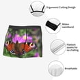 thumbnail image 3 of Fotbe Peacock butterfly Men’s Total Support Pouch Boxer Briefs, X-Temp Cooling, Moisture-Wicking Underwear, Regular, Long-leg and Trunk-XX-Large, 3 of 5