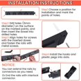 thumbnail image 4 of Heavy-Duty ABS Material Adjustable Storage System, Wall Mounted Hooks for Garage Organization, Tool Organizer with Non-Slip Coating, Load Capacity Up To 15Lbs Per Hook,, 4 of 5