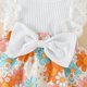 thumbnail image 3 of Gibobby Mamelucos para bebe niño sin mangas con estampado de flores para niñas pequeñas, mono recién nacido con diademas para niños, ropa(Blanco, 9-12 Meses), 3 of 5