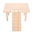 thumbnail image 2 of MasteelfCA Decorative Chinchilla Toy Wear-resistant Hamster Platform Wooden Guinea Pig Ramp, 2 of 9