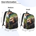 thumbnail image 3 of Yiaed Daisy Sleeping Sloth Print Backpack, Premium Laptop Backpack, Travel Backpack for Women, Lightweight Backpacks, Comfortable Back Pack-Medium, 3 of 7
