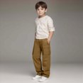 thumbnail image 2 of UAYOTSE Teen Boys Breathable Cargo Pants Drawstring Waist Relaxed Fit Trousers Sizes 11-13, 2 of 8
