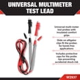 thumbnail image 2 of Performance Tool W2937 Universal Multi-Meter Test Probes with Insulated Comfort Grips and Alligator Clips, CAT II/CAT III Rated, 2 of 5