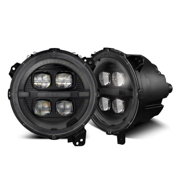 880867 Nova-Series LED Projector Headlights for 2018-2023 Jeep Wrangler Gladiator